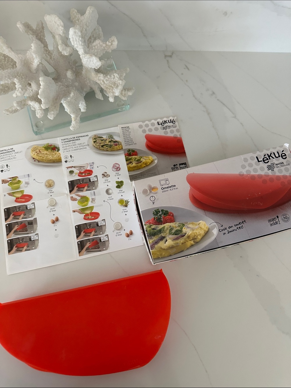 Lekue Red Silicon Omelette Maker.